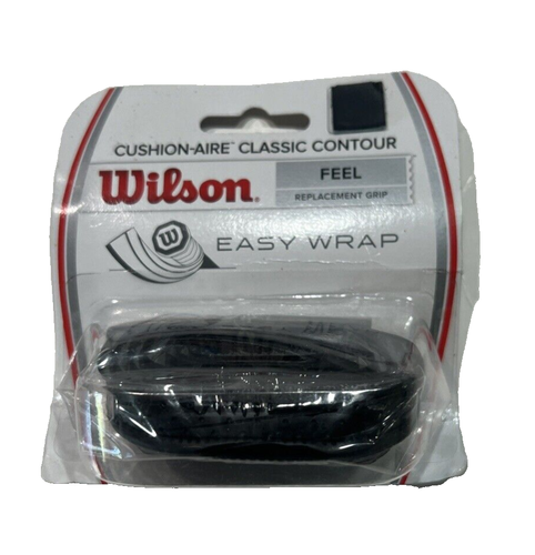 Wilson WRZ4203BK – Impugnatura Classica Contour Per Racchetta, Nera – Sostituzione Facile