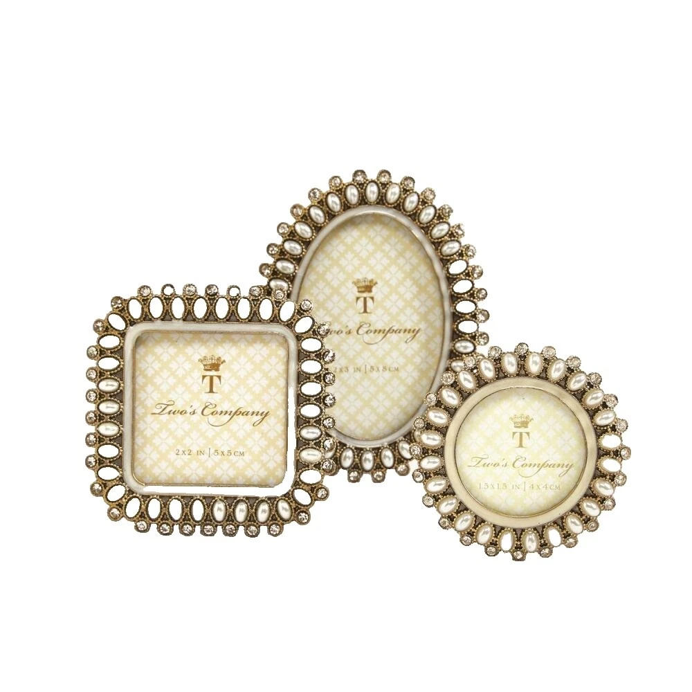 Hollywood Regency Metal Picture Frames