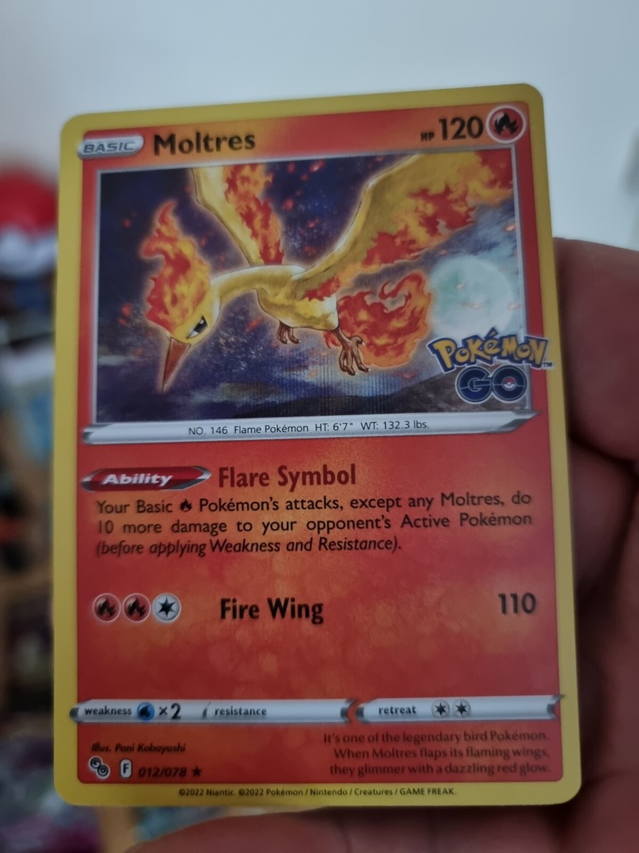 moltres pokemon go card price Pokemon Go Moltres 012/078 Holo Rare