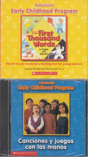 CD Lot x 4 - Scholastic Early Childhood English / Spanish Learning Tools - 第 1/4 張圖片