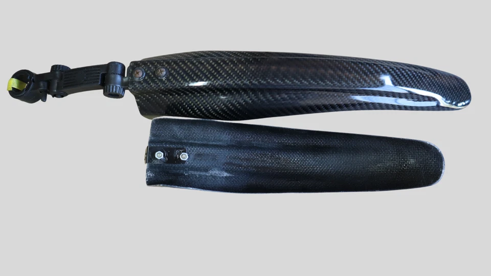 1 Pair Mountain Bike Fender Mud Guard, Adjustable Carbon Fiber  Bicycle Mudgu - Image 3 of 4