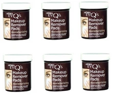 Pack Of 6 Andrea Eye Q'S Eye Make-Up Remover Pads Moisturizing 65 Each