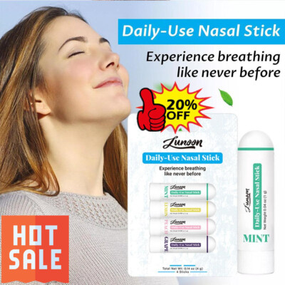 Inhalateur Aromathérapie BoomBoom Au Menthol - Lot De 4 Sticks - Neuf