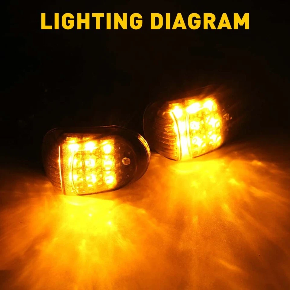 Lâmpada pisca-pisca luz indicadora de seta montagem embutida âmbar LED motocicleta 4 peças EUA - Imagem 4 de 4