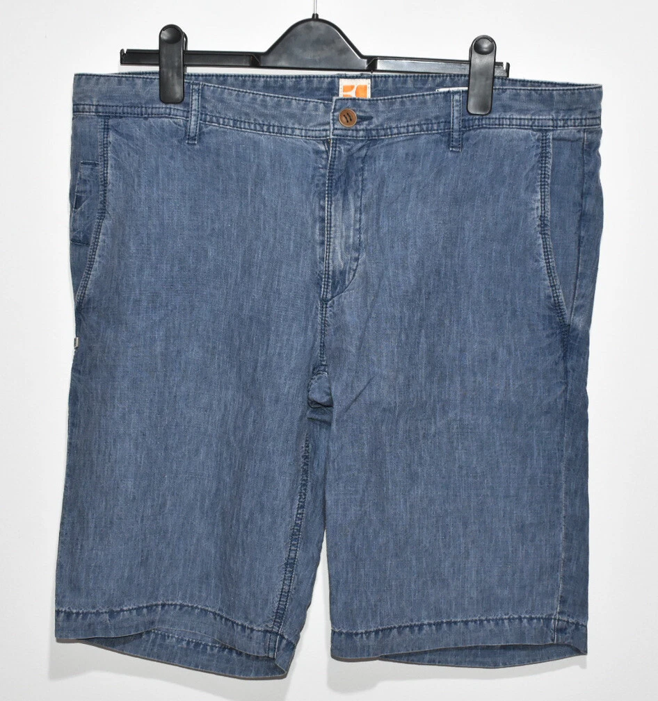 Hugo boss jean shorts deals