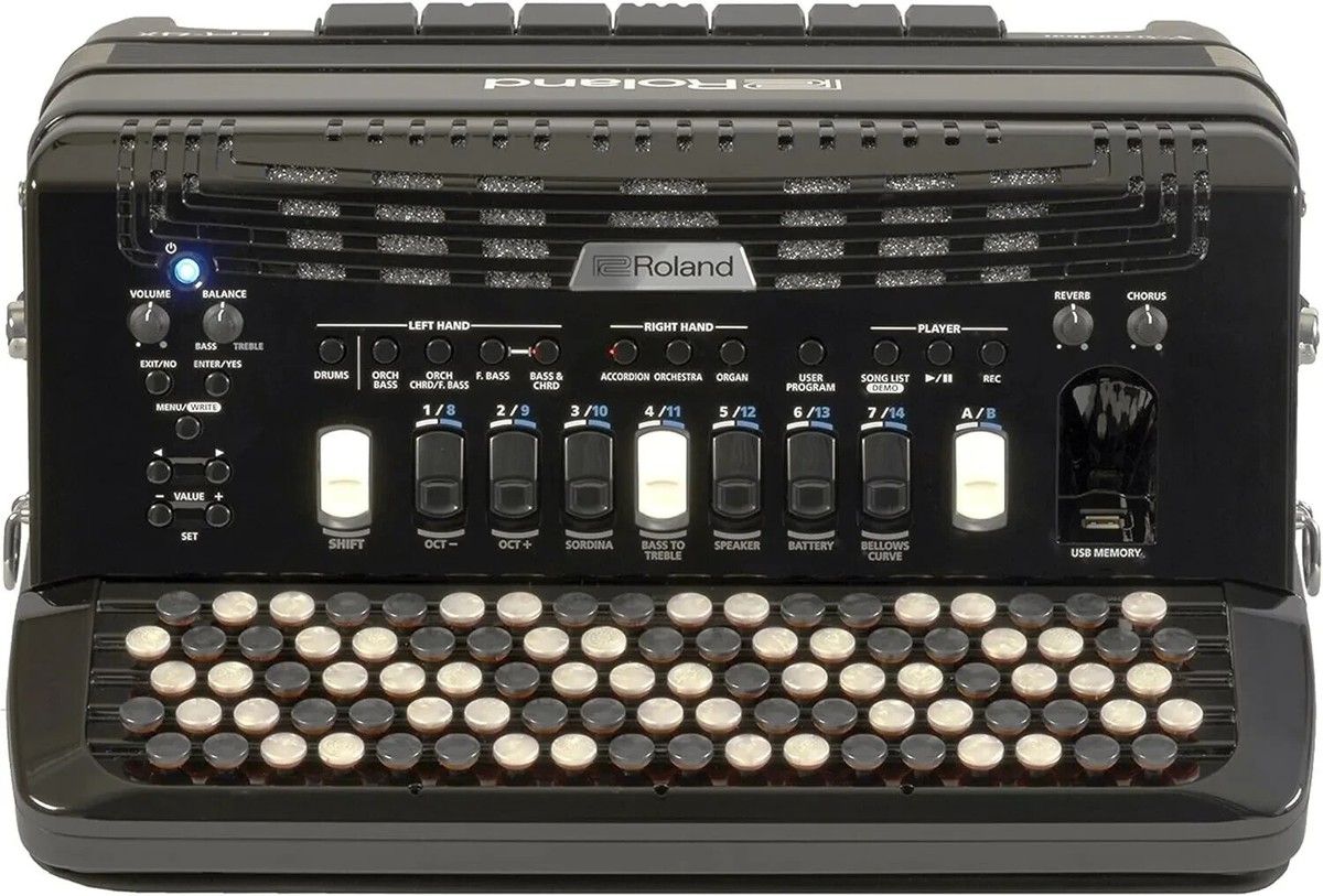 ROLAND FR-4XB BK V-ACCORDION BUTTON KEYBOARD TYPE BLACK W