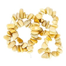 Natural Chips Golden Quartzite Stone Beads Irregular For Jewelry Making 17in