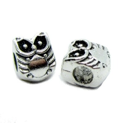 Intercalaires spacer Cylindre gros trou 8x8mm /_ Perles apprêts créat bijoux A378