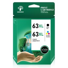 63XL Ink Cartridges for HP 63 Envy 4512 4516 4520 4522 OfficeJet 3830 4650 5255