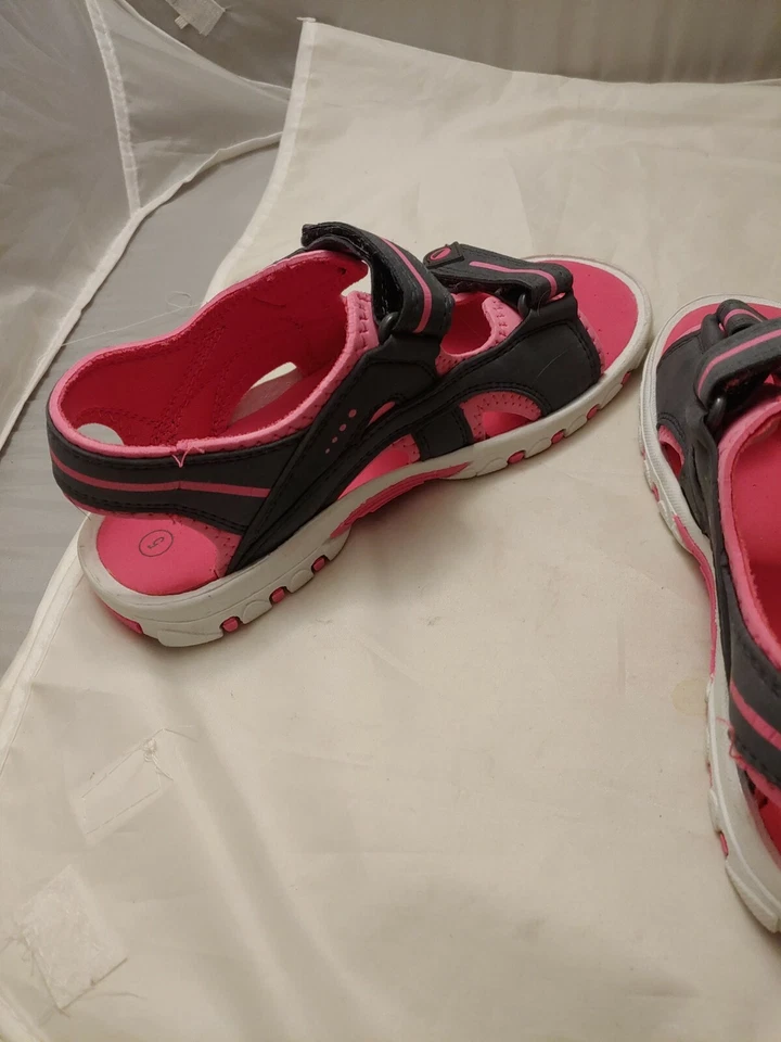 Smart Fit 粉色和灰色女式凉鞋 5 码状况良好 二手 — 第 3/4 张图片