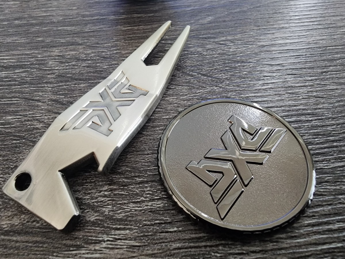 Rare PXG Darkness Skull Limited Edition Black Golf Ball Marker&SiV
