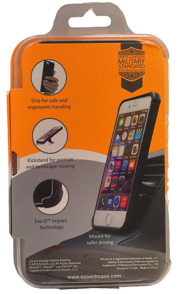 Scooch 4-in-1 Clipstic Pro Case for iPhone 6 Plus/6S Plus - Black - Image 2 of 4