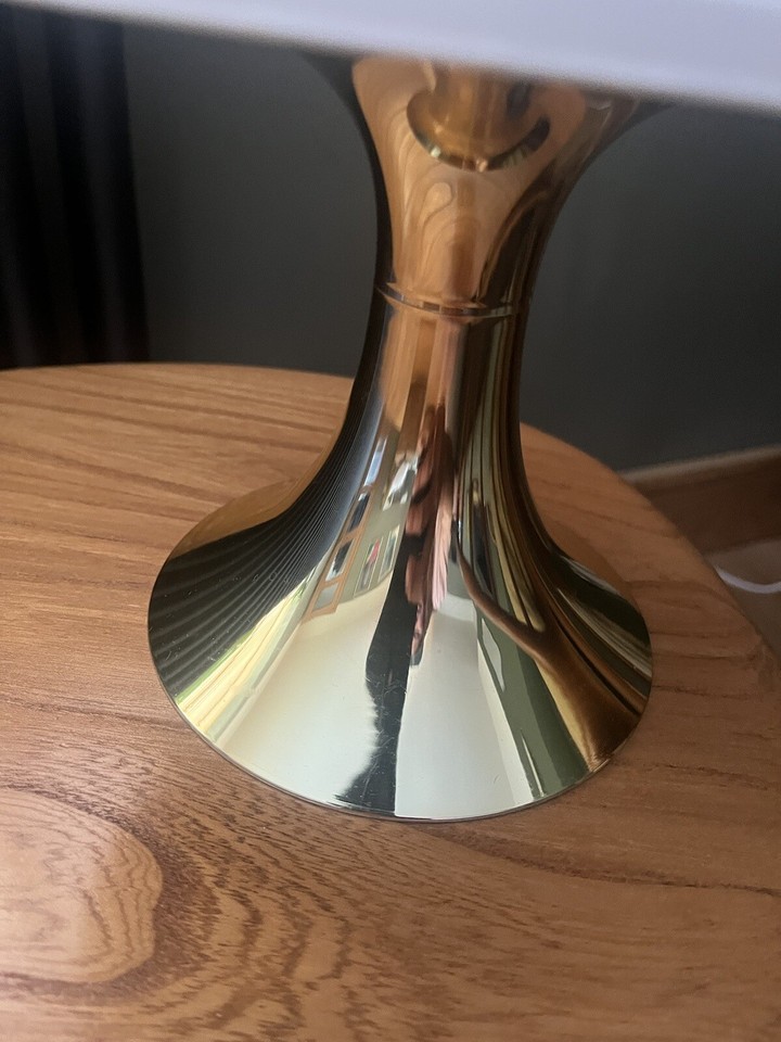 Ikea Lampan Lamp Gold & White Table Light Vintage Retro 90s Rare Colour