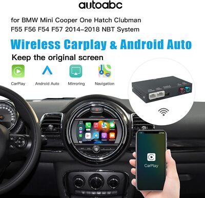 Android Auto Drahtlose CarPlay Modul für BMW R55 R56 R57 R58 R59 R60 R61 F54 F55