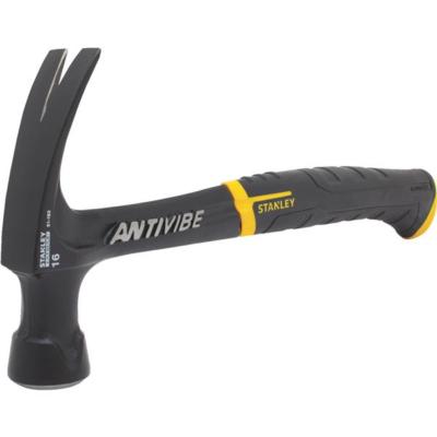 (1)-Stanley Anti-Vibe 16 Oz Smooth-Face Rip Claw Steel Handle Hammer 51-163