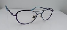 Vintage Versus L18 Blue Purple Pilot Metal Sunglasses Italy FRAMES ONLY