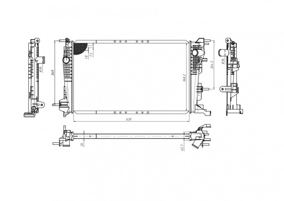 Hart KüHler WasserküHler Passend FüR Renault ScéNic III Grand JZ0/1 KZ0/1 BZ0-image