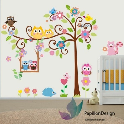 Papier Peint 3D Sky Trees NA4649 – Paysage Arbres Ciel – Déco Murale Impression – NEUF