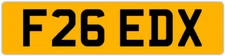 FREDDIE FRED FREDERIC FREDERICO PRIVATE REGISTRATION CAR NUMBER PLATE F26 EDX