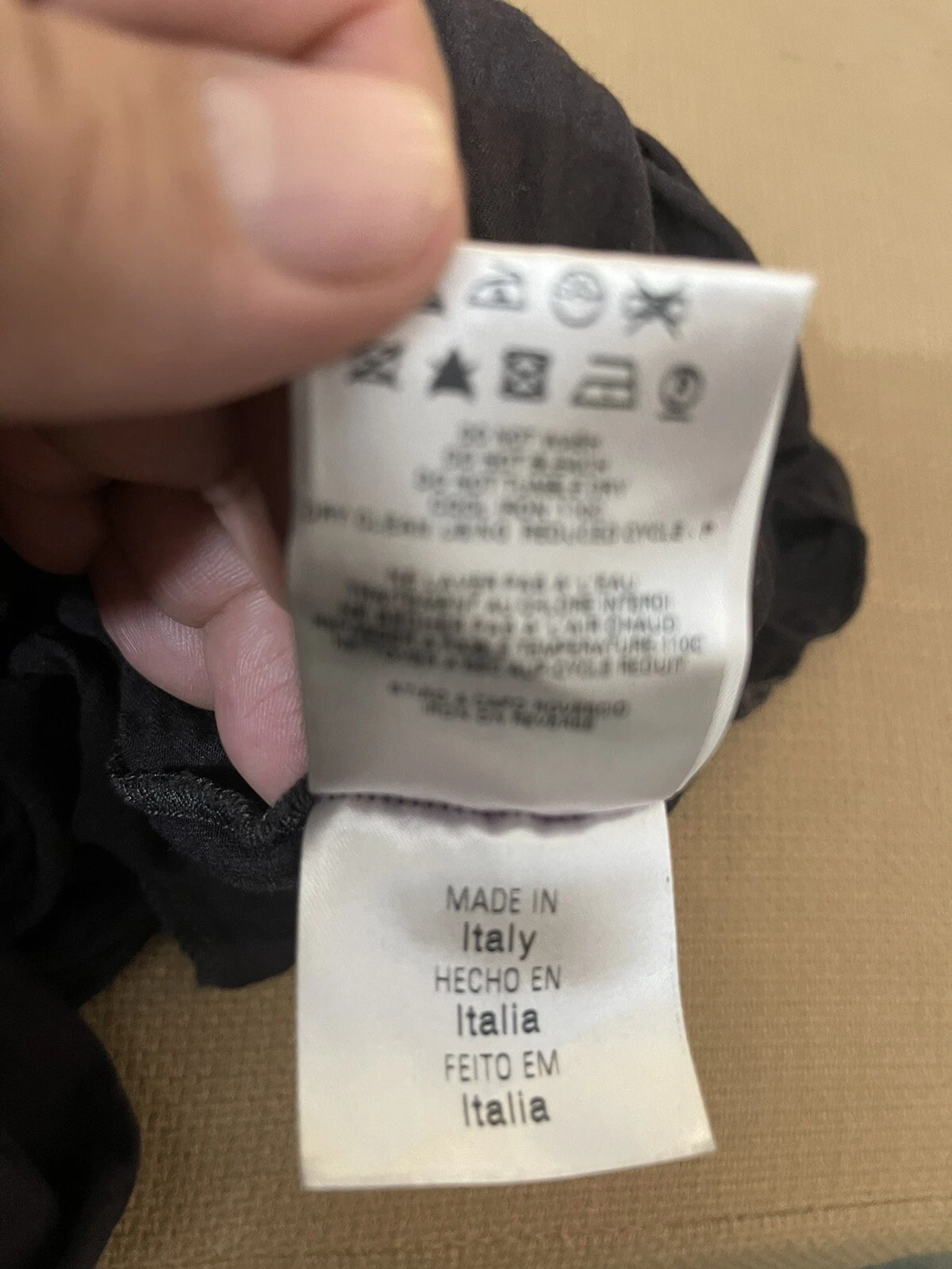 Vintage Donna Love Moschino Marrone Scuro Miscela Modale Lana Taglia 4 Made in Italy