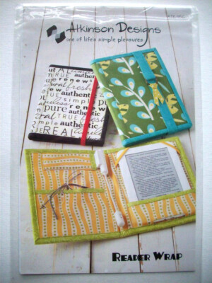 Reader wrap  quilt pattern Nook Kindle e-reader protector