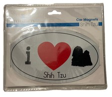  3 Little Gifts I    Shih Tzu Car Magnet 6  x 3.5  