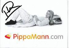 Pippa Mann, świetna stara karta z autografem, oryginalnie podpisana