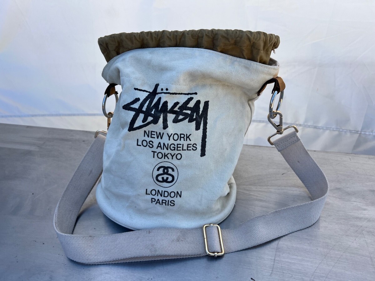 Stussy Streetwear Brand Shoulder Strap Tote Bag Carrying Stussy Streetwear Brand Shoulder Strap Tote Bag Carrying