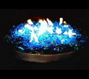 Glass For Fire Pits 10 Lb Fireplace Patio Propane Gas Rocks Bead