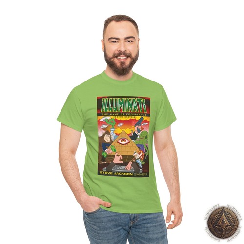 Illuminati The Game Of Conspiracy T-Shirt, 2nd Edition, Steve Jackson Games Tee - Picture 70 of 109