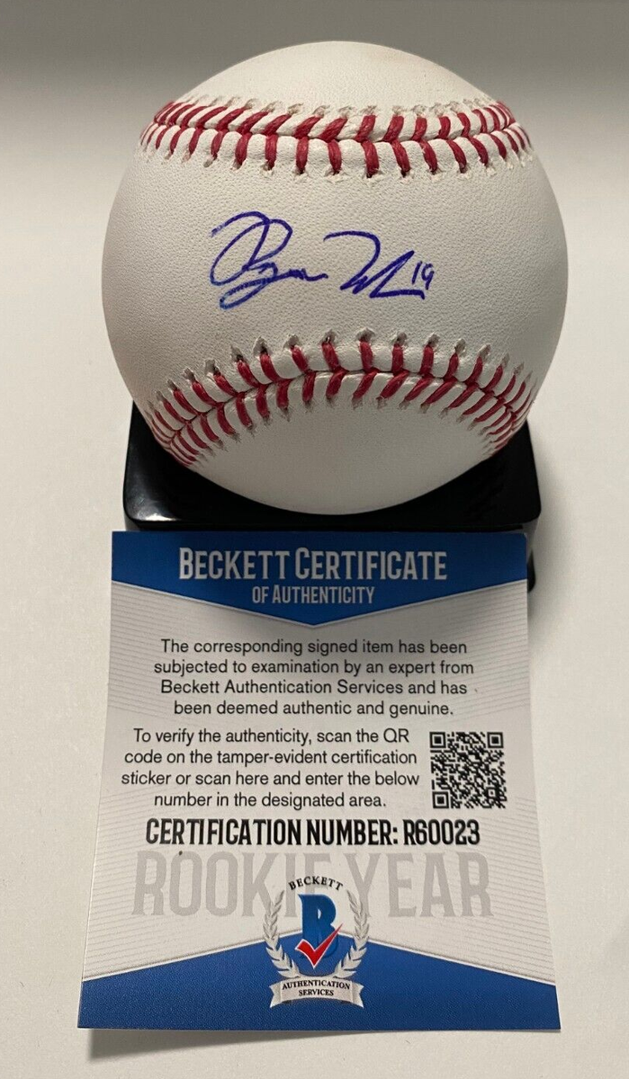 RYAN NODA OAKLAND A'S SIGNED AUTOGRAPHED M.L. BASEBALL BECKETT | eBay