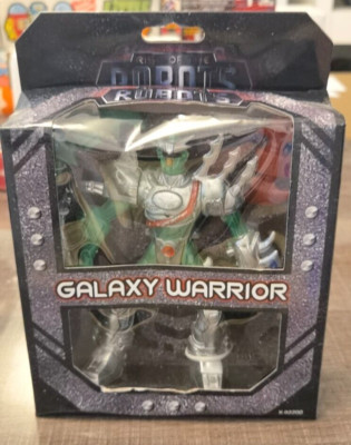 RISE OF THE ROBOTS - GALAXY WARRIOR - GREEN SPACE ALIEN SPIELZEUG VINTAGE BOT  