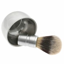 Shaving Synthetic Hair Brush  Stainless Steel Bowl Cup Mug One Set Barber Tool
