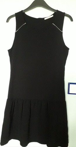 Robe Noire Camaïeu Taille 38 (M) – Sans Manches, Doublée Et Col Rond – Idéale Pour Un Look Casual
