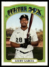 2021 TOPPS HERITAGE BASEBALL CARD LEURY GARCIA #654 CHICAGO WHITE SOX 6452