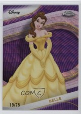 2025 Topps Chrome Disney Purple Wave Refractor 19/75 Belle #125 go9