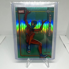 2026 Topps Chrome Marvel Comics Spider-Boy Aqua Refractor /199 #160