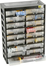 Allit Kleinteilemagazin VarioPlus Basic 47 schwarz, gelb, Sortierkasten 458100