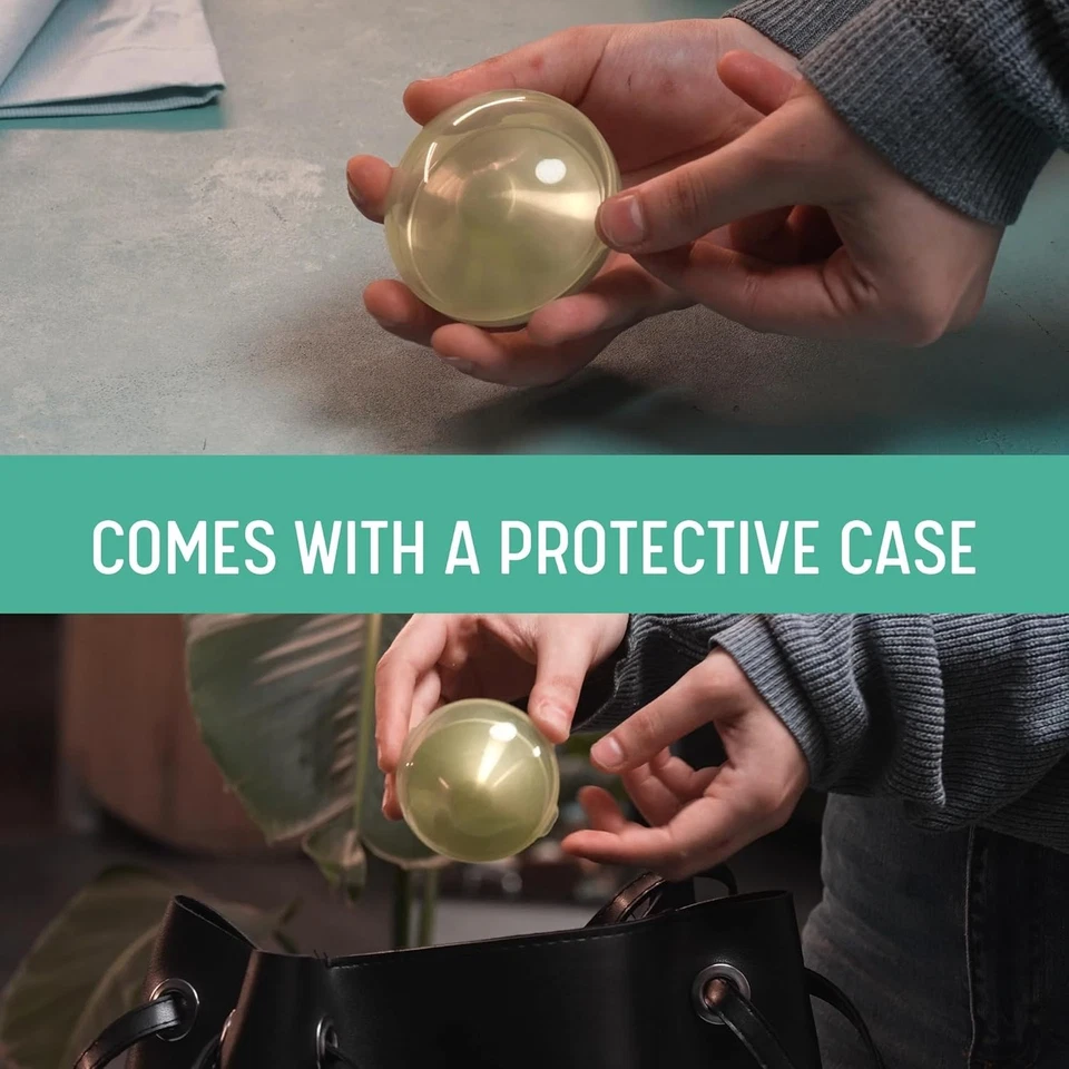 TAZAS DE LACTANCIA PLATEADAS - PROTECTORES DE PEZONES PARA RECIÉN NACIDO LACTANTE - RECIÉN NACIDO LACTANCIA Foto 3 de 4