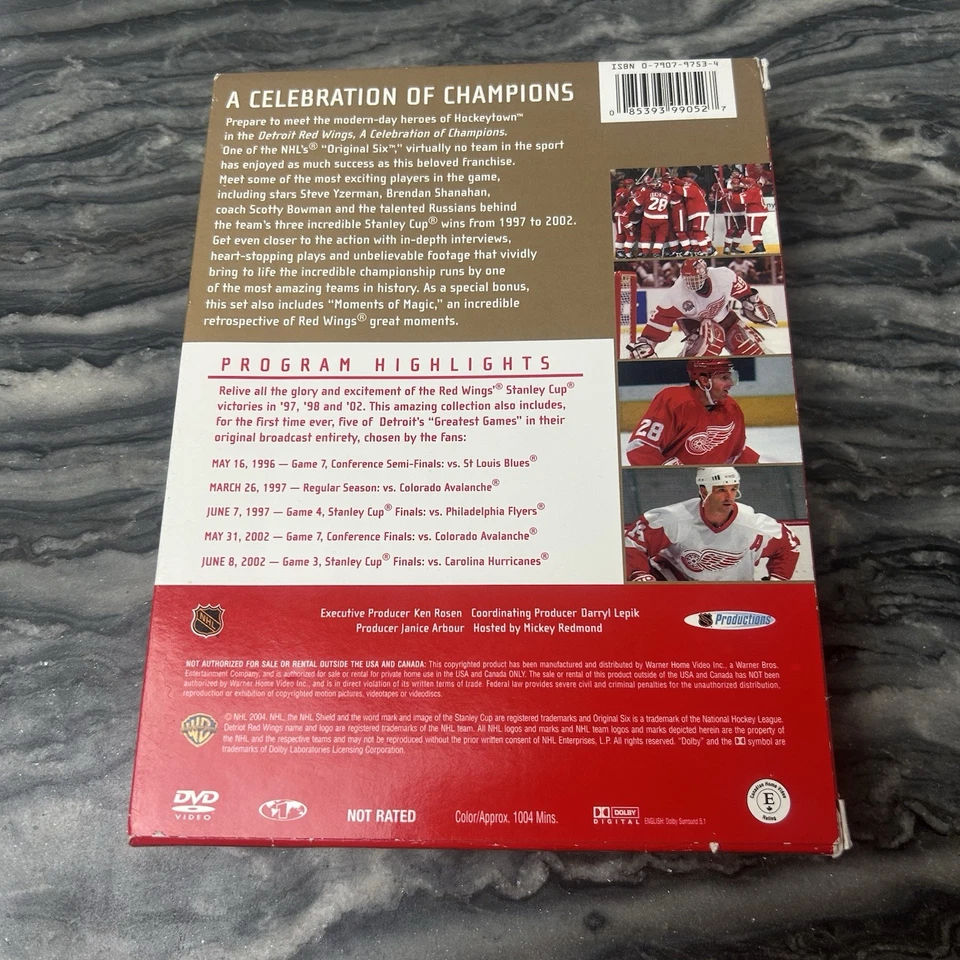 Detroit Red Wings A Celebration Of Champions 4-Disc Set DVD Hockey NHL - Image 2 of 4