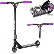 Whizz Monopattino Stunt Scooter Freestyle, Cuscinetti ABEC-9 Deck in Alluminio S