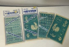Armour Glass Etching Stencils Rooster Corn Rub N Etch 1980