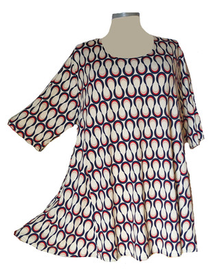 Mari Dago   Ultrakaschierend & Chic SunShine Shirt A-Linie Retro Größe 60-66
