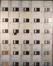 Lot 42 VTG Apple Macintosh 3.5" Floppy Disks HyperCard SUM II MacDraw UNTESTED