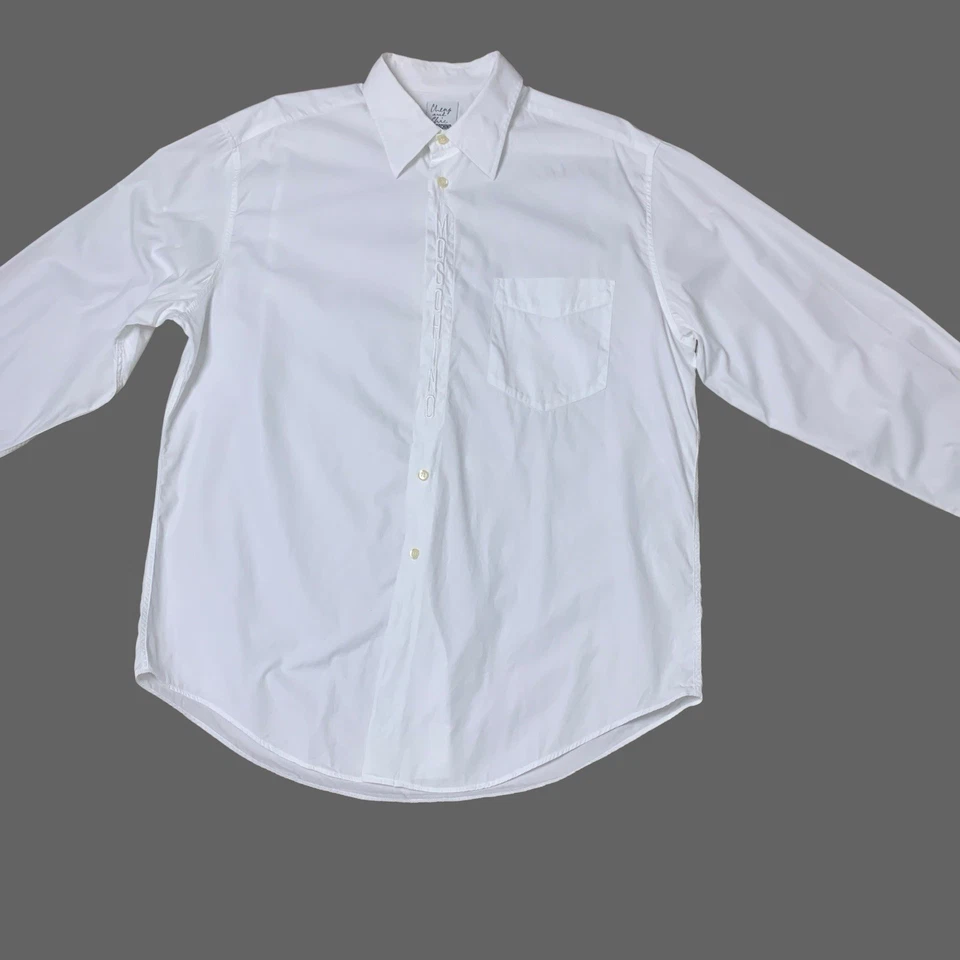 Moschino Cheap and Chic Shirt Button Up White Size 17 / 43 XL Embroidered - Image 3 of 4