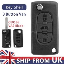 for 2008 - 2016 Peugeot Partner Citroen Dispatch Berlingo Remote Key Fob Case