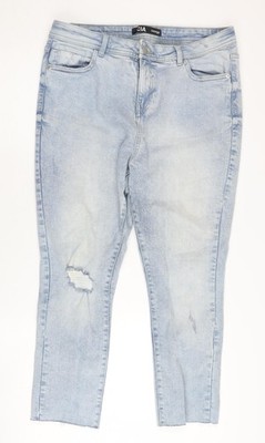 George Damen blau Distressed Denim Jeans Größe 16