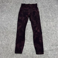 Lululemon Pants Womens 6 Purple Tie Dye Align Leggings Pocket Yoga Gym Casual