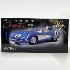 AUTOart 1/18 Chevrolet Corvette SS 1957 Blue Diecast Model Car Used