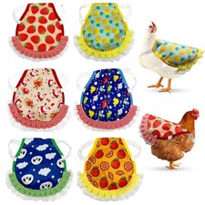 6 Pcs Chicken Saddle for Hens Waterproof Chicken Apron Poultry Protector Wing...